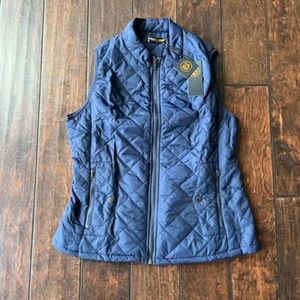 NWT Women's Dark Blue Vest with Pockets